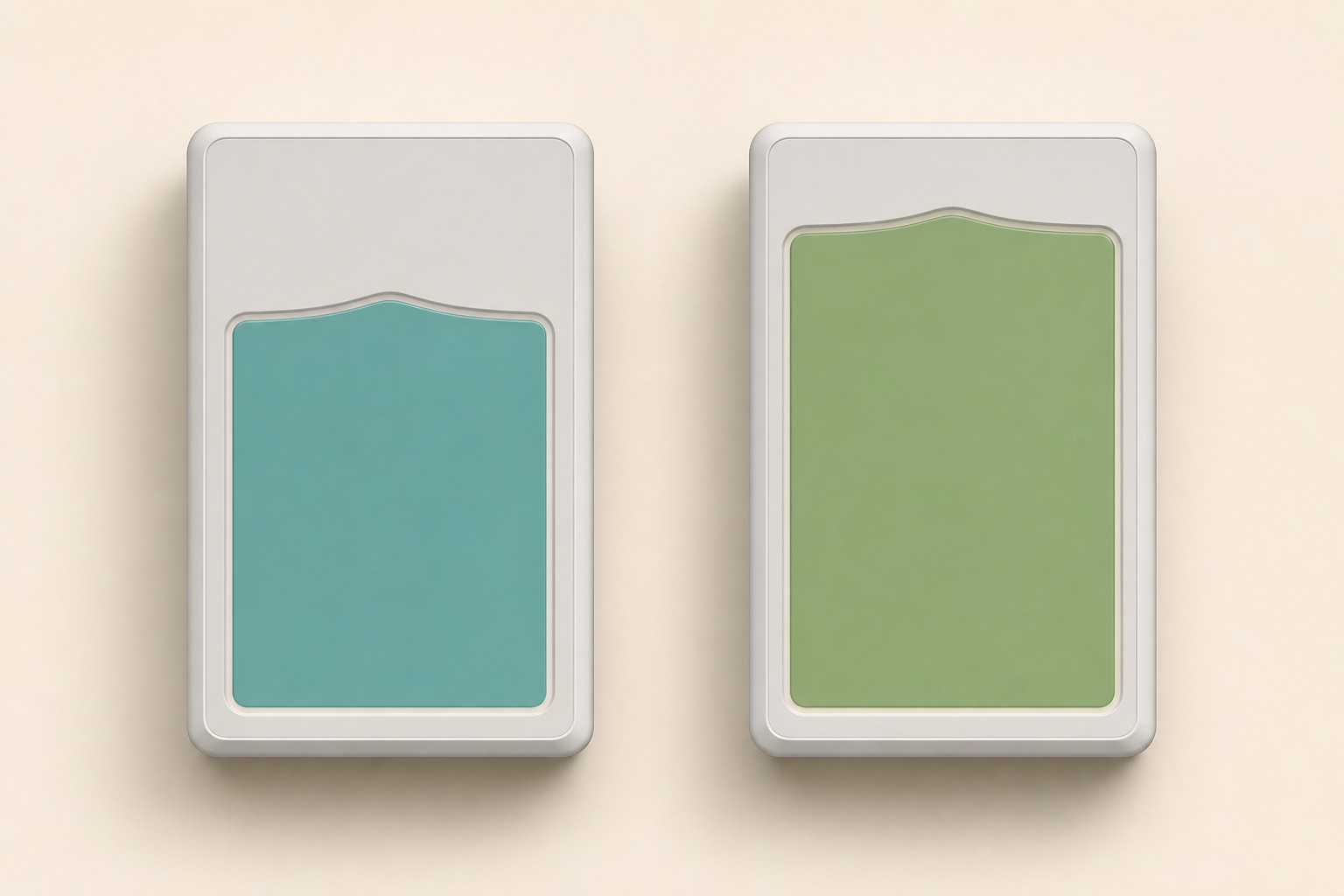 Text-free conceptual comparison of two generic batteries with different usable portions inside the same outer capacity